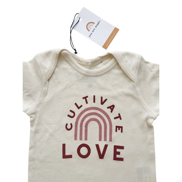 NWT Polished Prints Cultivate Love Bodysuit Size 12m - Picture 2 of 4